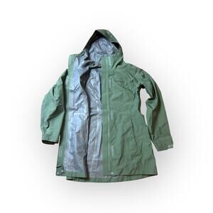 MARMOT Women's Essential Long Gore-tex Rain Jacket Parka Rare Green Color Small